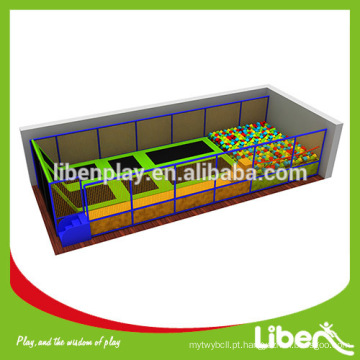 China cama de trampolim indoor ginástica indoor kids com poço de espuma